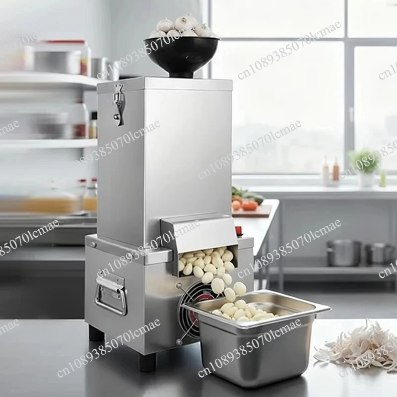 New Commercial Garlic Peeler Machine Electric Skin Remover Stainless Steel Home Use Grain Fast Peeling Separator for Restaurant