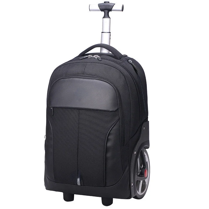 

Business trolley backpack big wheels computer bag student schoolbag laptop tablet storage bags travel handbag shoulders luggage