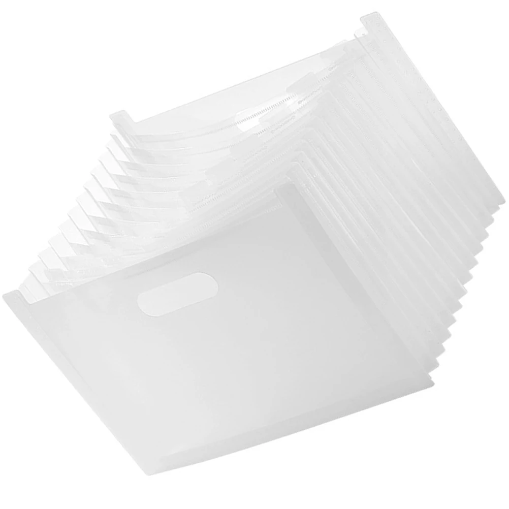 

File Folder Organ Horizontal Document Organizer Receipt Expanding Office White Student