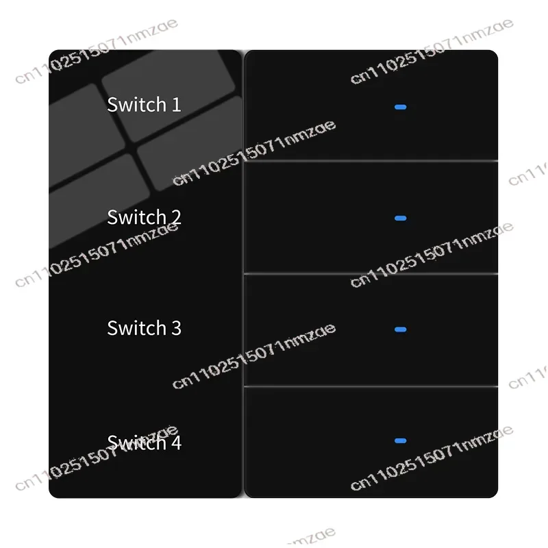 Hotel Name Lux-ury Sm-art Lighting Switch with Display Voice Control Sm-art Home Products