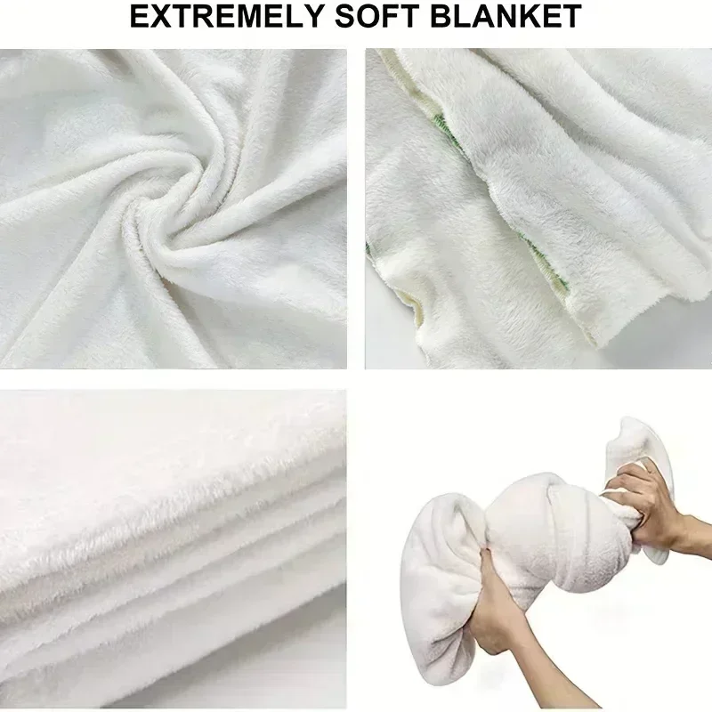Skeleton print throw blanket for sofa and bed decor
