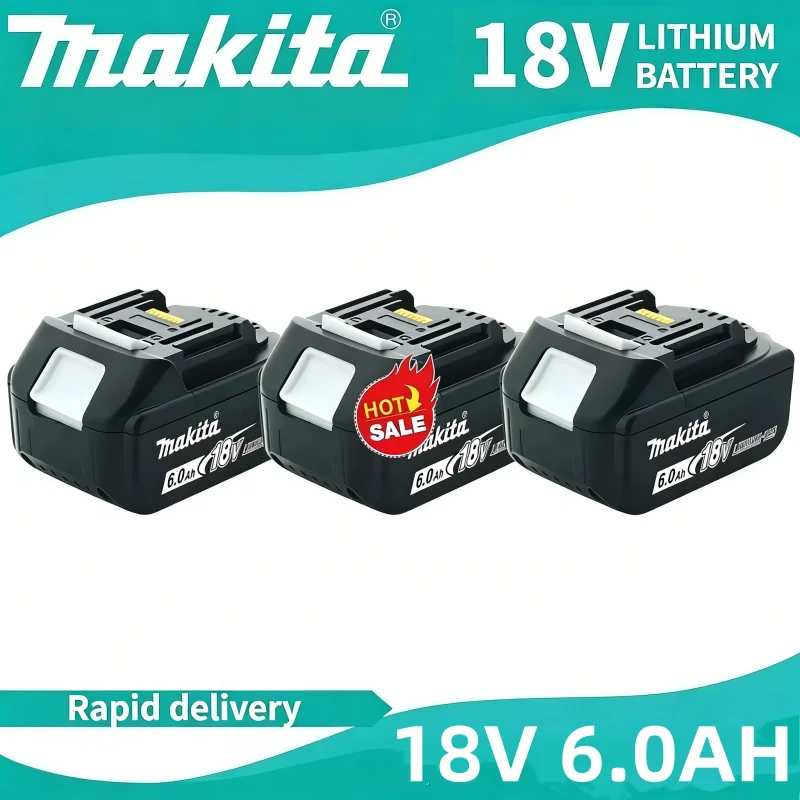 

Аккумулятор Makita 18В 9.0Ач 6.0Ач 5.0Ач, перезаряжаемый аккумулятор, аккумулятор для электроинструментов Makita BL1840 BL1830B BL1830B, зарядное устройство Makita 18В