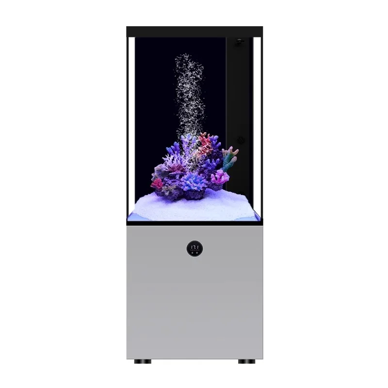 

Living room household bottom filter small fish tank, ultra-white glass landscaping aquarium floor fish tank