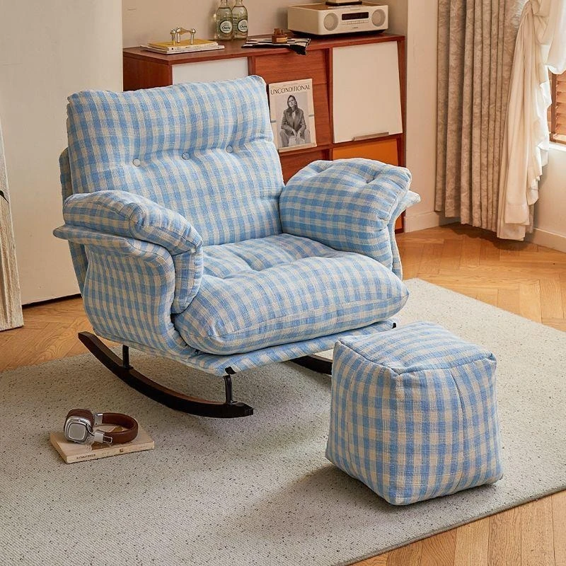 Bedroom Lazy Rocking Chair Home Leisure Lounge Chair Balcony Single Sofa Rocking Chair