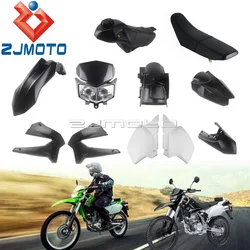 For Kawasaki KLX250 D-Tracker X 250 Motocross Full Set Bodywork Fairing Side Panel Fuel Tank Radiator Shroud Guard Seat Cushion