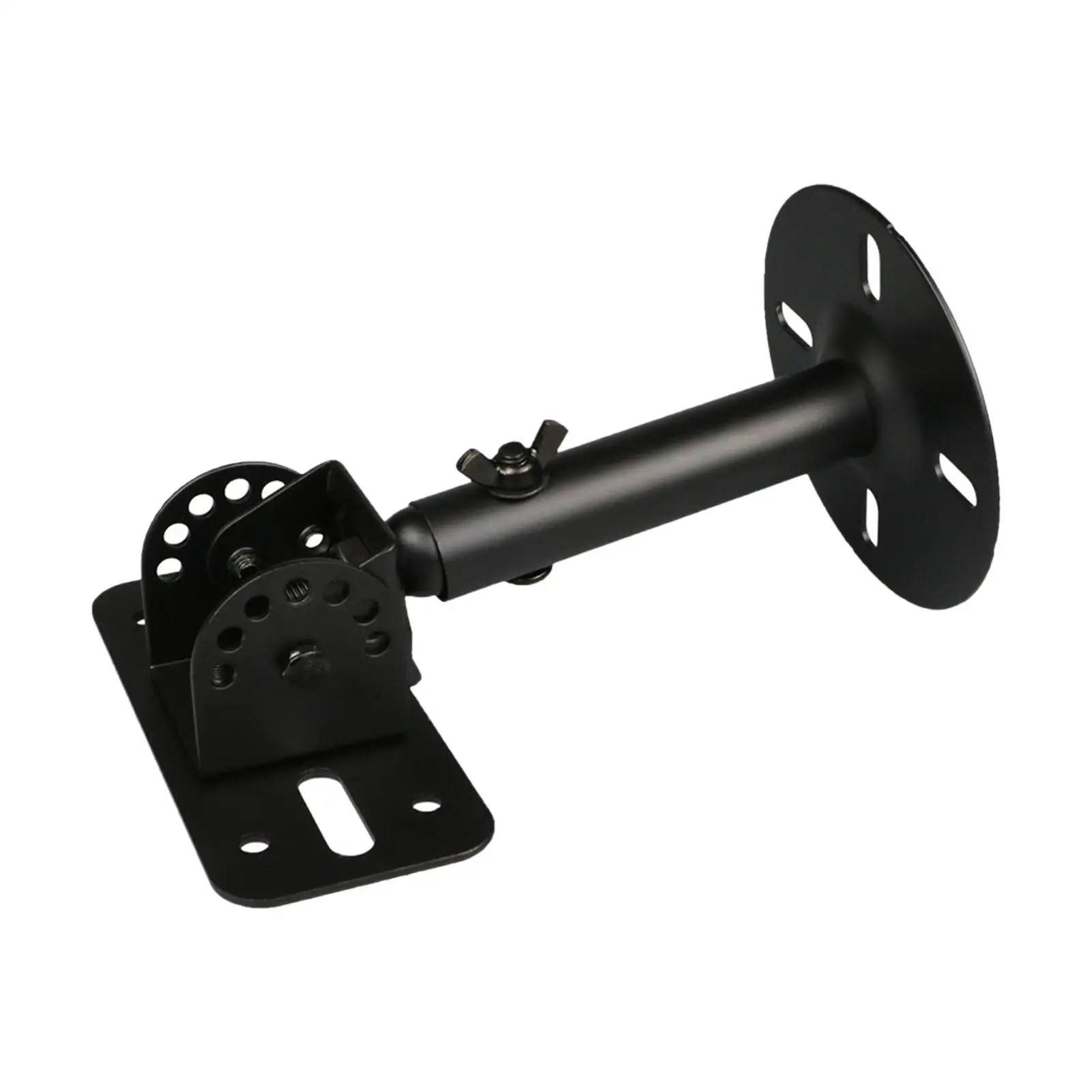 Smart Speaker Shelf Adjustable Stable Household for Bookshelf Wall (Black)