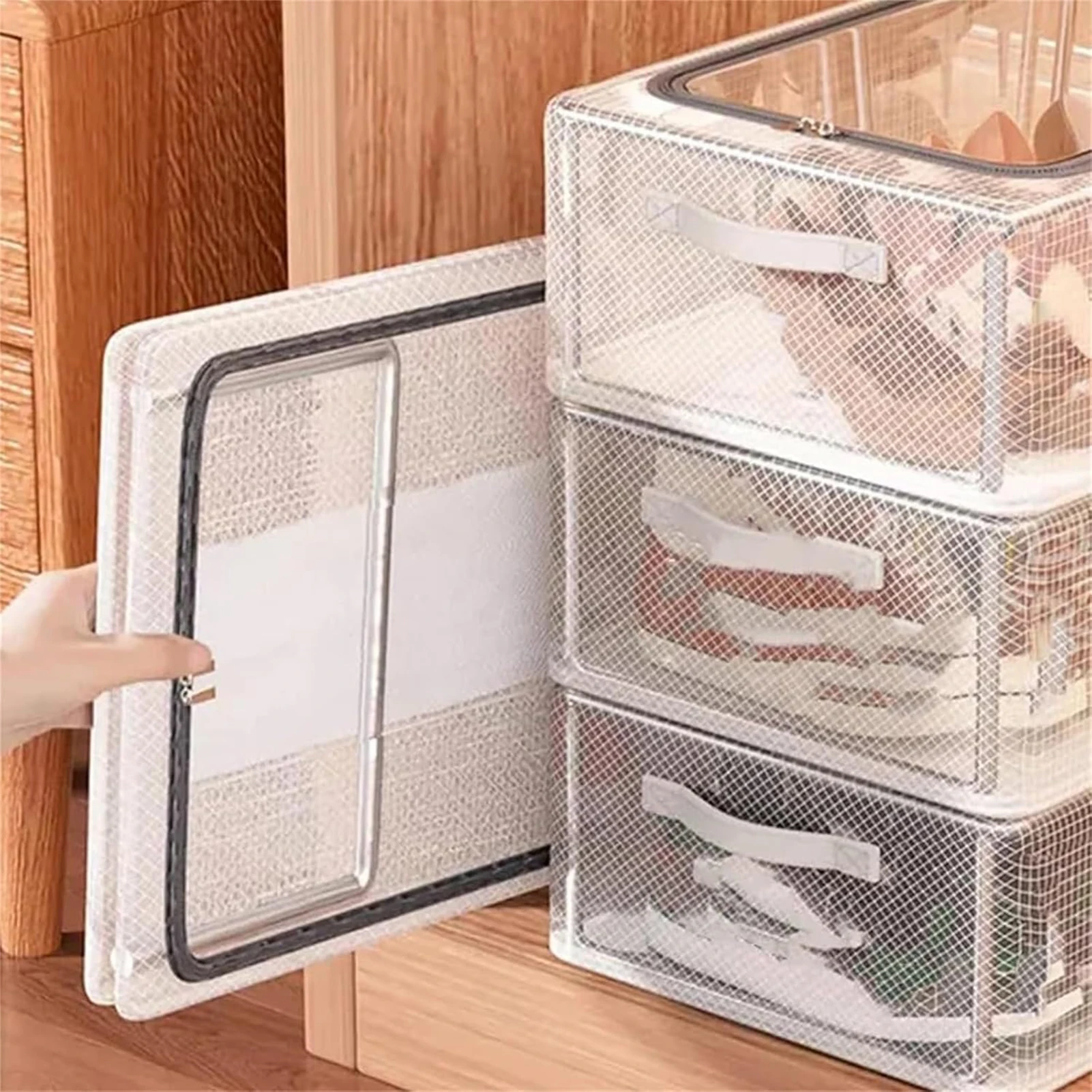 60*30cm big Shoe organizer Box Storage Containers Waterproof Foldable Shoe Organizer for Drawer Shelf Cabinet Dresser