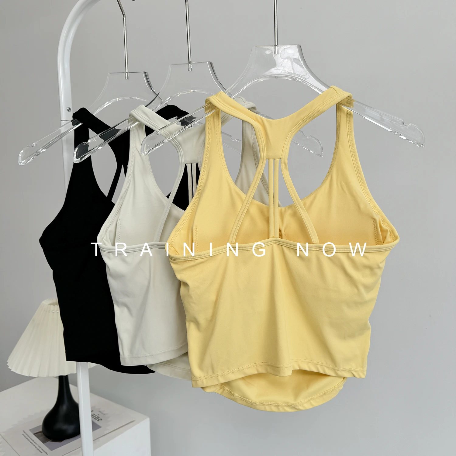 

High-end new style beautiful back yoga vest all-in-one outdoor running sports bra Pilates training fitness clothing