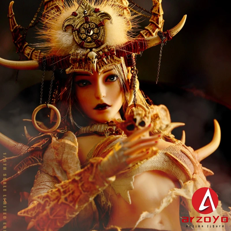 2024 Q4 POPTOYS WH001 1/6 loody Shaman Aphaia White Shaman Action Figure 12'' Female Soldier Movable Eye Figurine Model Full Set