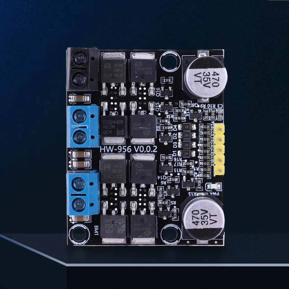 10A Dual Channel Motor Regulator Board Forward Reverse PWM Speeds Regulation Dimming H-Bridge Driver Module for Industrial