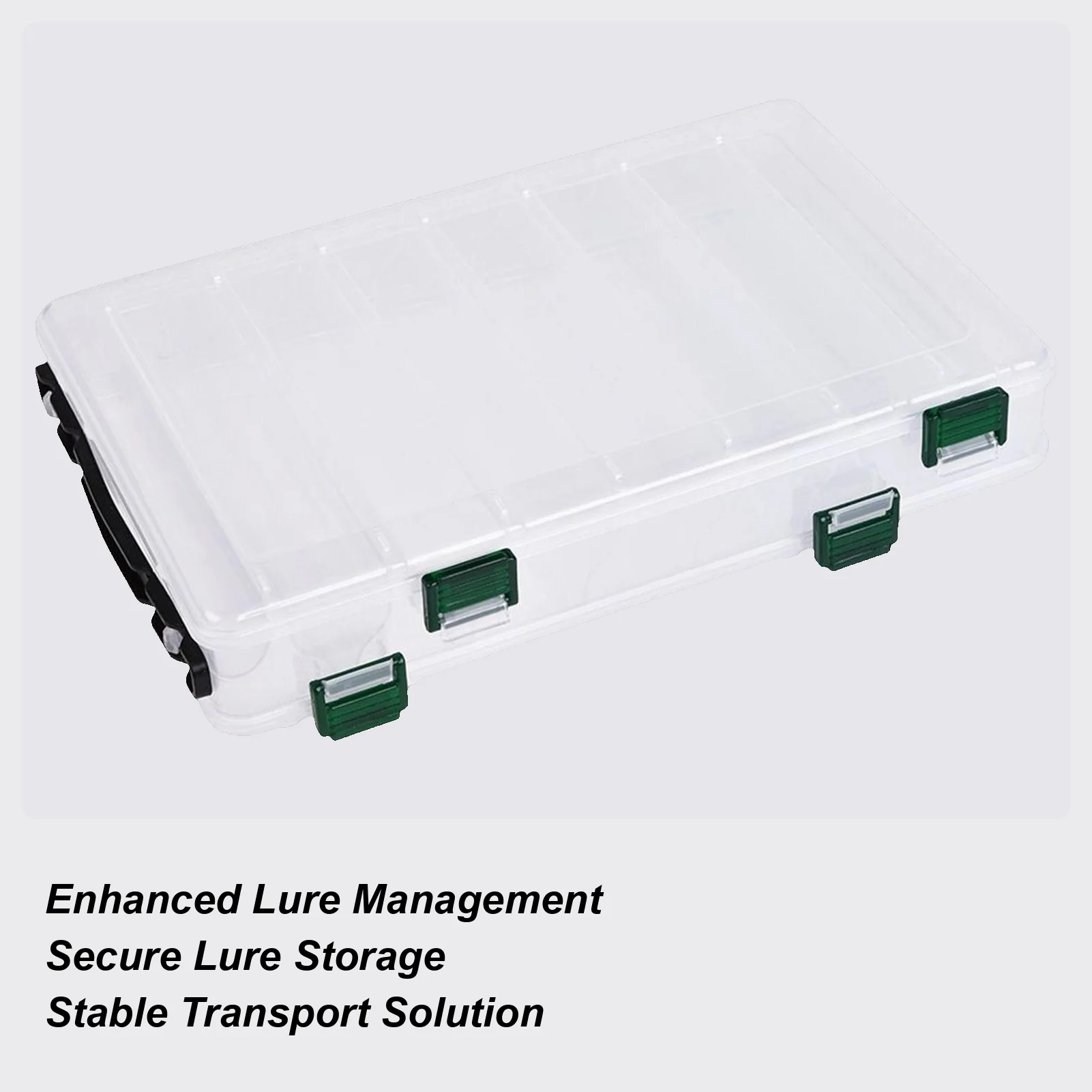 餌箱釣り両面透明ルアーケース大容量タックルボックス淡水海水湖川池海用