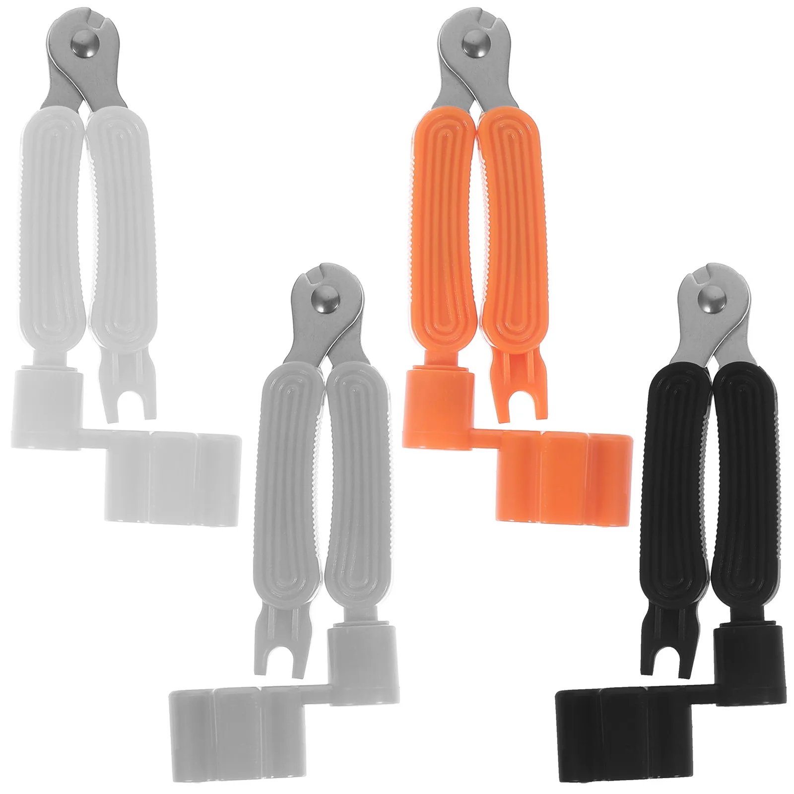 

4 Pcs String Puller Cone Guitar Pin Remover Plastic Bridge Acoustic Accessories Pins Winder Tool Multifunction