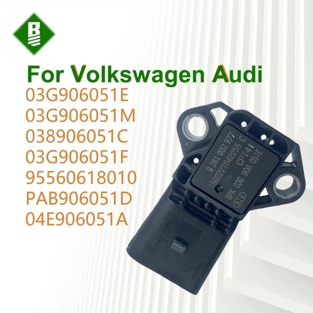 03G906051E Pressure Sensor, Suitable for Audi A1A3A4A6A7Q2LQ3Q5Q8 for Volkswagen Touareg Tiguan Golf Passat Jetta