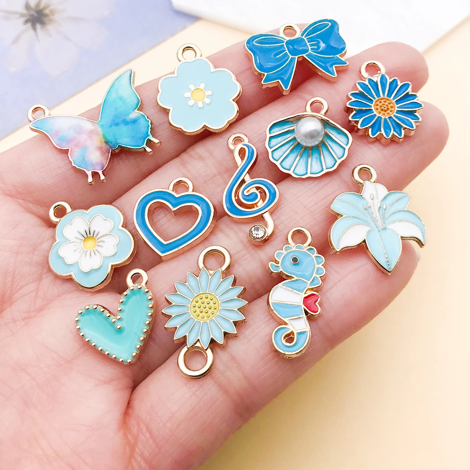 Enamel Charms Alloy Pendants for DIY Jewellery Making Accessories