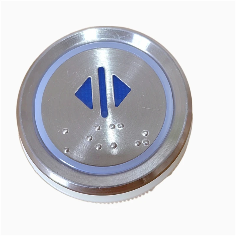 10PCS AN306 DC24V Elevator Button with Braille G20090808H01 Bule Light Lift Accessory A3N52401 A4J52400 A4N52401 190624