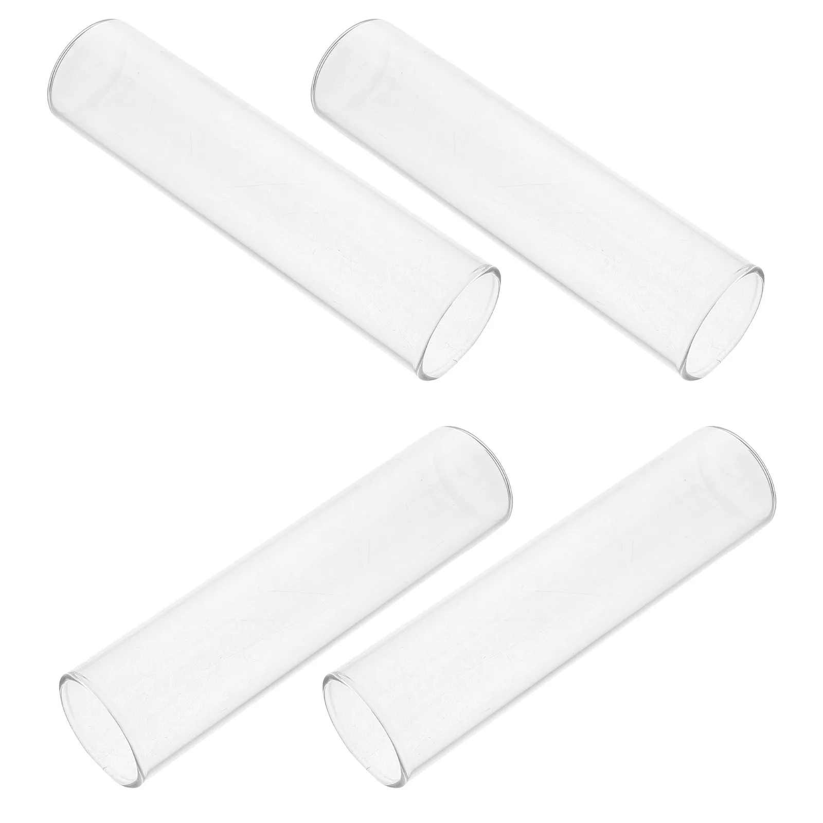 4Pcs Clear Test Tube Vase Set Glass Propagator Holder Hydroponic Plants Flower Display Stand Home Decoration Water Propagation