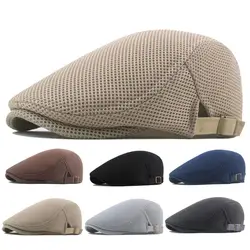 Peaked Cap PNew Men Berets Spring Autumn Winter British Style Newsboy Beret Hat Retro England Hats Male Hats Peaked Painter Caps