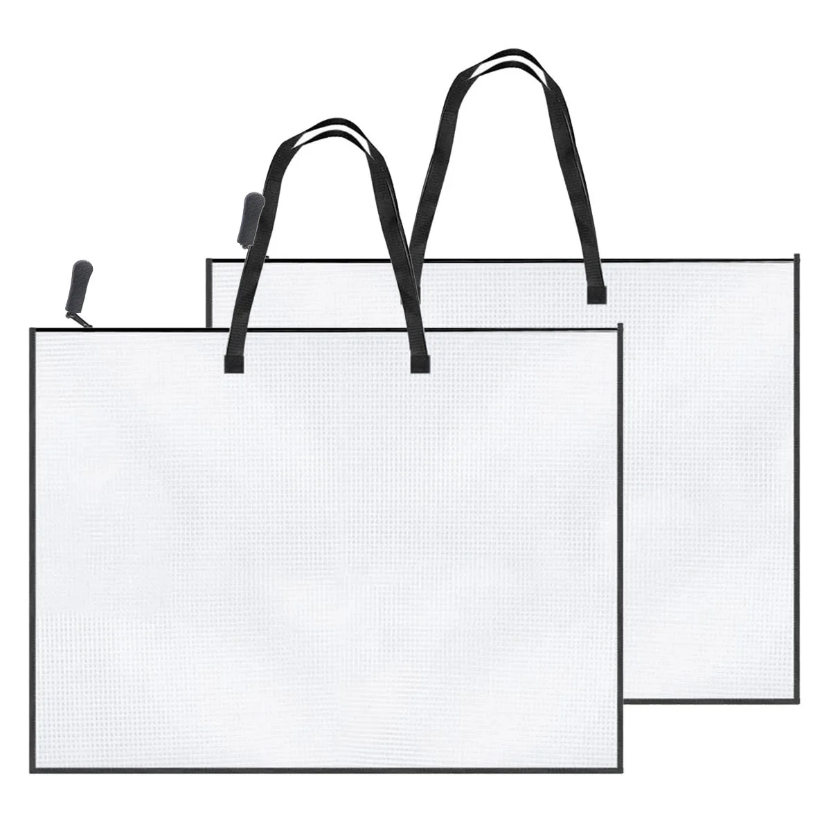 Gfc-2 Pack 19X25 Inches Художественный портфель, папка-портфель для произведений искусства, сумка для хранения плакатов с папкой на молнии и ручке
