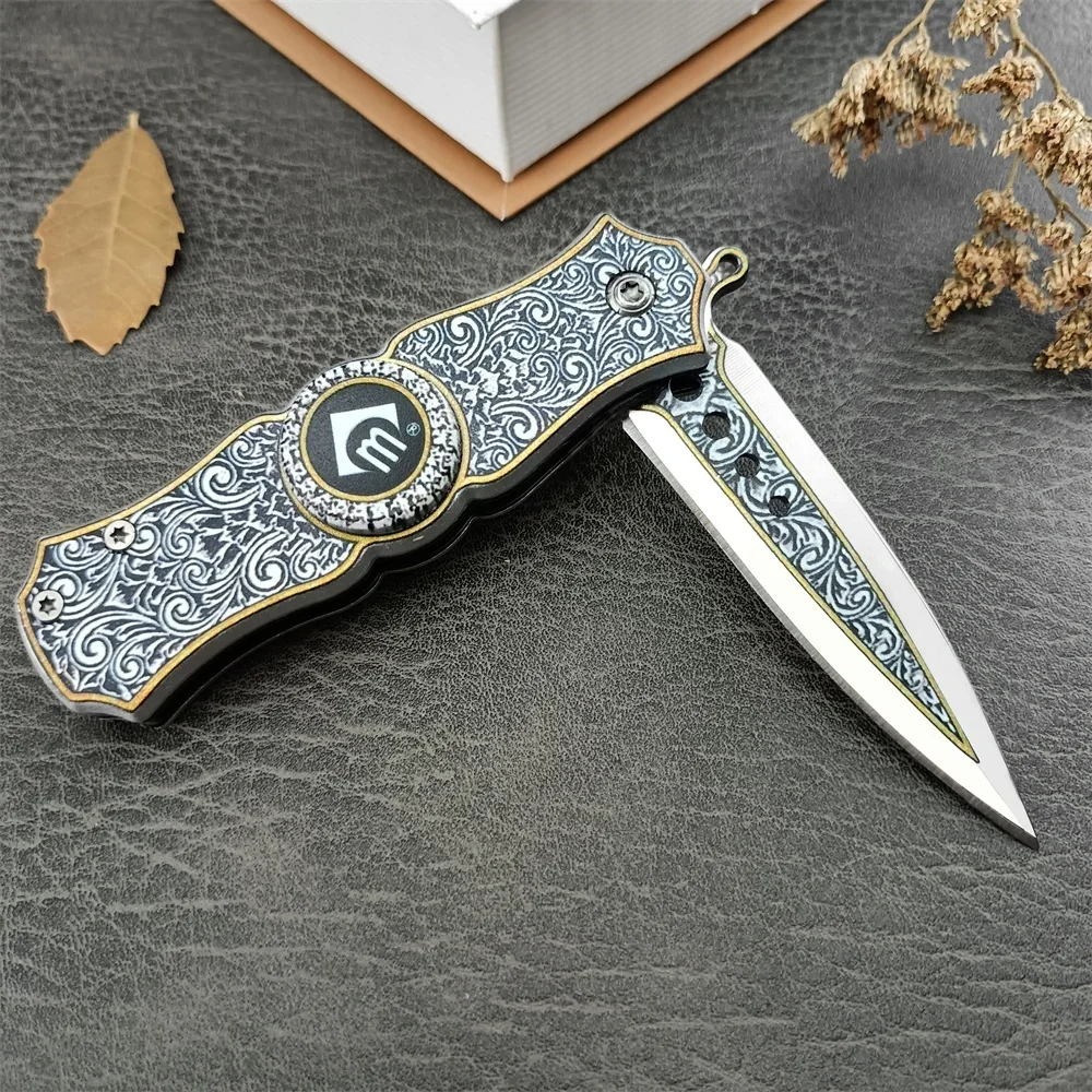 CM78 Fingertip Gyro Bearing Pocket Folding Knife 5Cr13Mov Blade Outdoor Survival Camping EDC Military Tactical Hunting Knives