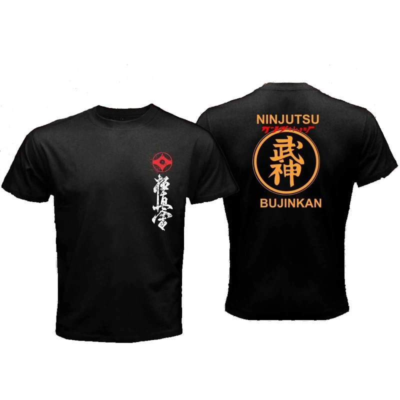 Ninjutsu Kyokushin Japanese Martial Art Retro Street Wear TShirt Summer Cheap Crew Neck Men\'S Top New Bujinkan