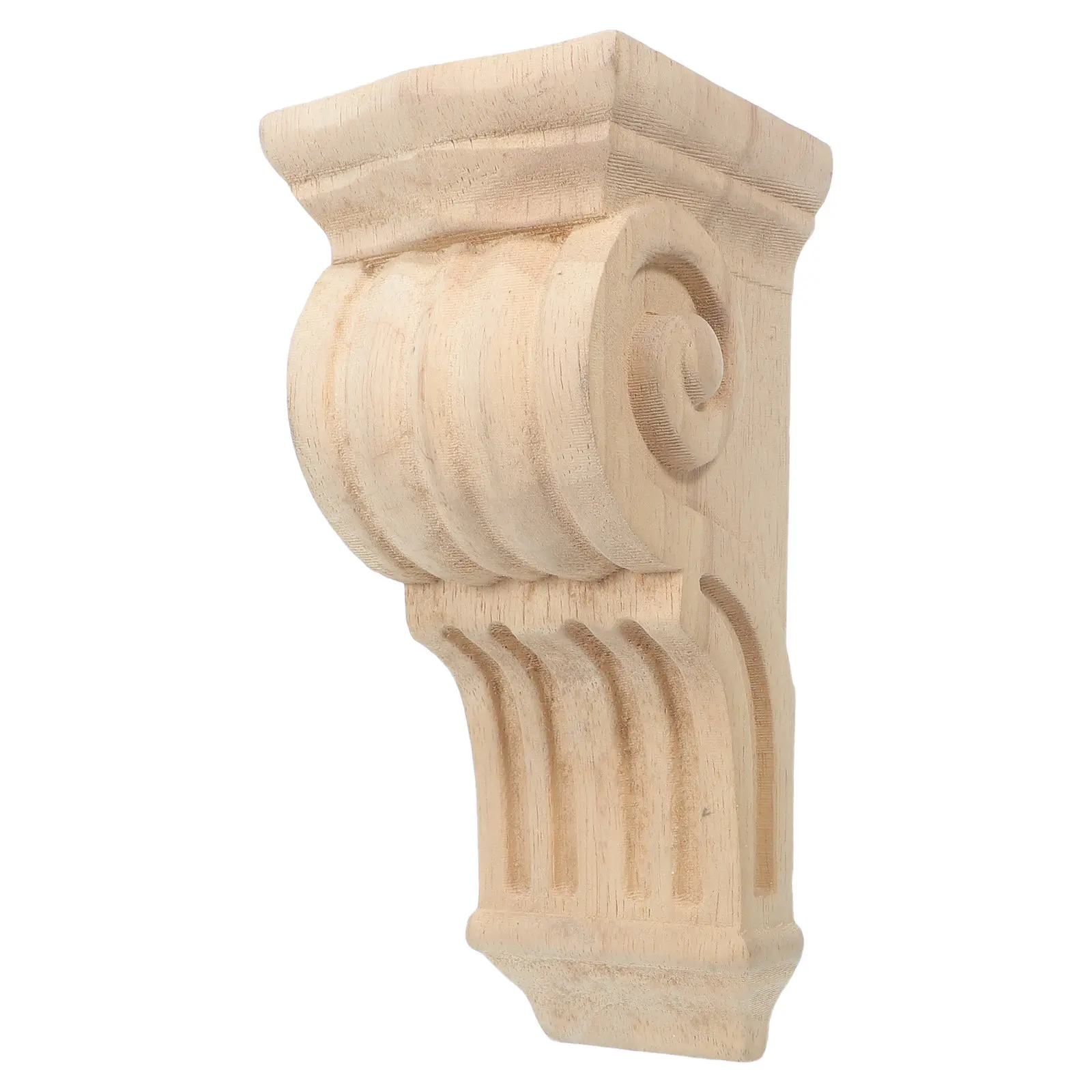Wood Corbels Set of 2 Traditional French Carved Wooden Corbel Brackets 6.89x3.15x3.15 Inch for Fireplace Mantel Shelf Countertop