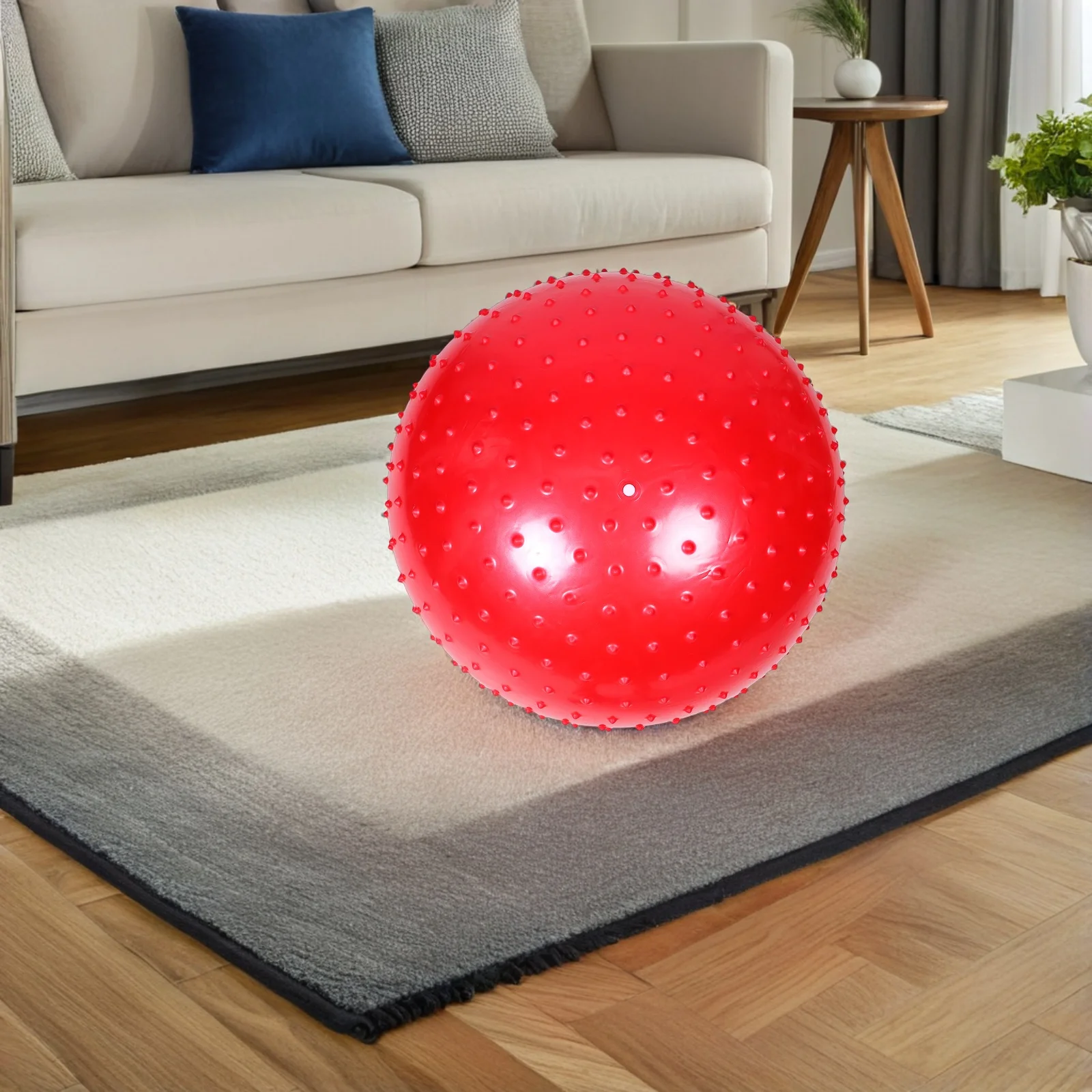 

Soft Spiked Yoga Massage Ball for Muscle Tension Relief - Training Tool for Fitness Back Shoulder Hand