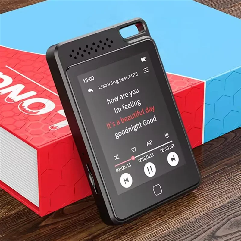 

B04B-2,4-дюймовый сенсорный цветной TFT-экран, MP3, MP4, музыкальный плеер, встроенный динамик, Bluetooth 5,0, металлический корпус, HIFI-радио