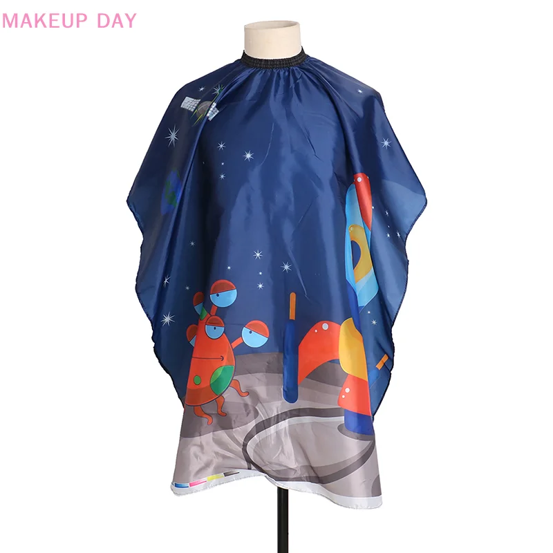 

Salon Kids Hairdressing Cape Hairdresser Cartoon Pattern Haircut Styling Gown Barber Shop Household Child Hair Cut Cape Apron