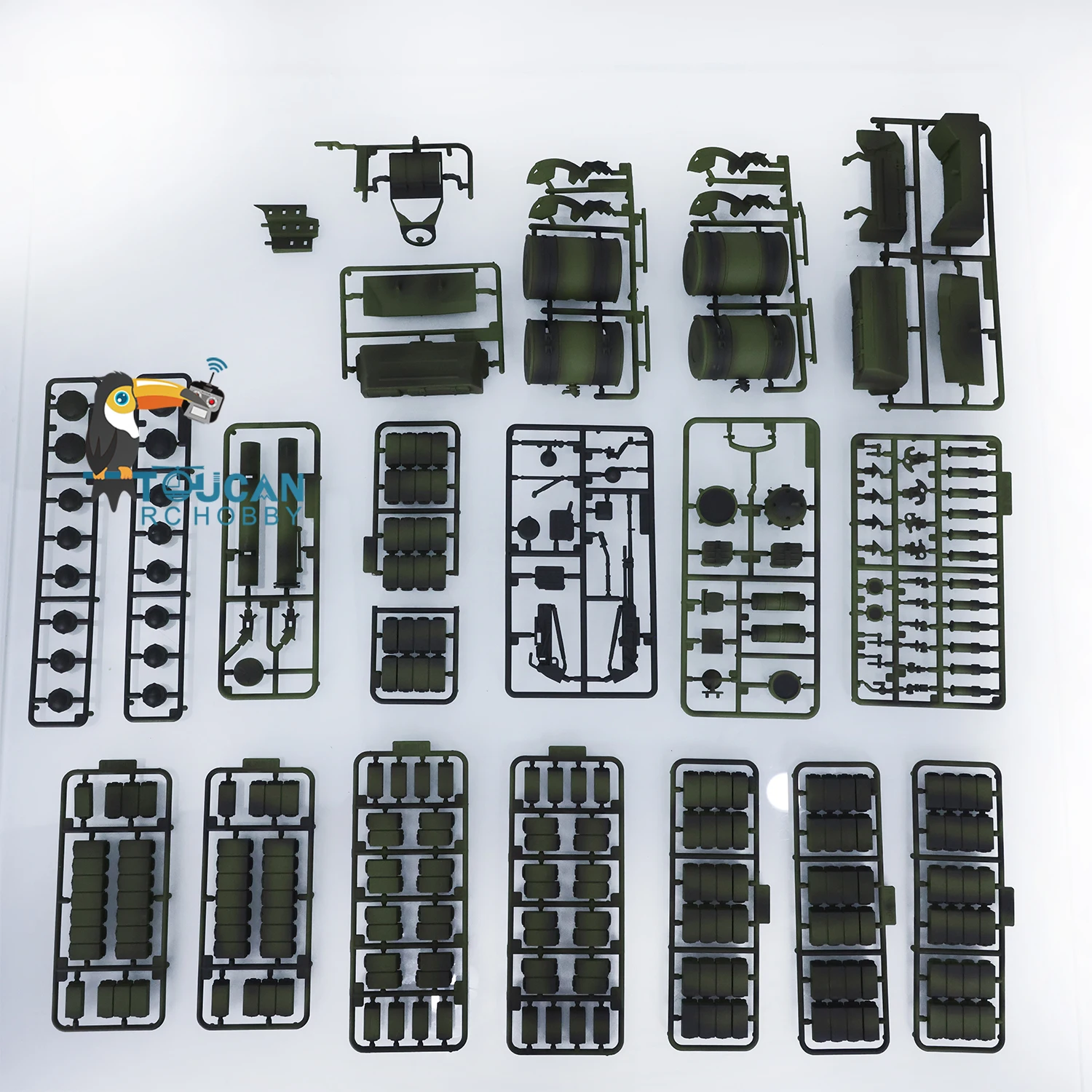 Heng Long-RC Kit Tanque Modificado, Bloco de Armadura, Apenas Plástico, DIY Upgrade Parts, Brinquedos de Rádio, TH20617-SMT4, T72 3939, 1:16