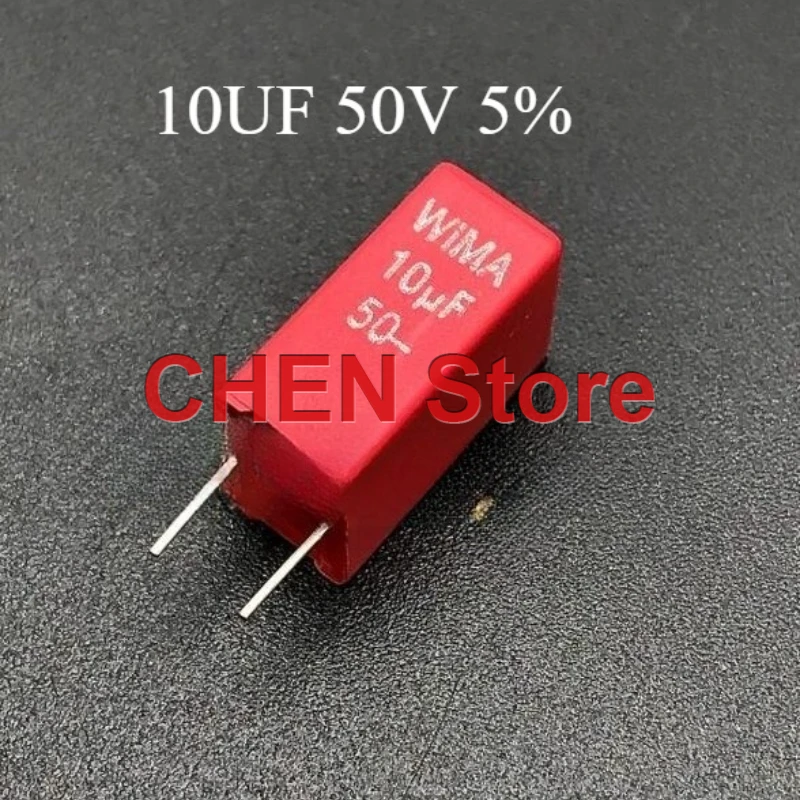 

1 шт. оригинальный пленочный конденсатор WIMA MKS2 10UF 50V P5MM 5% 106/50V MKS2B051001N00