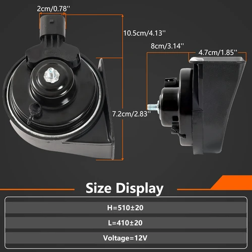 Imagen 2 del producto Bocina de caracol doble 12V 110-125DB impermeable alta baja para BMW E81 E82 E87 E88 F20 F21 F22 F45 F46 F30 F31 F34 F32 F33 F36 F10 F11