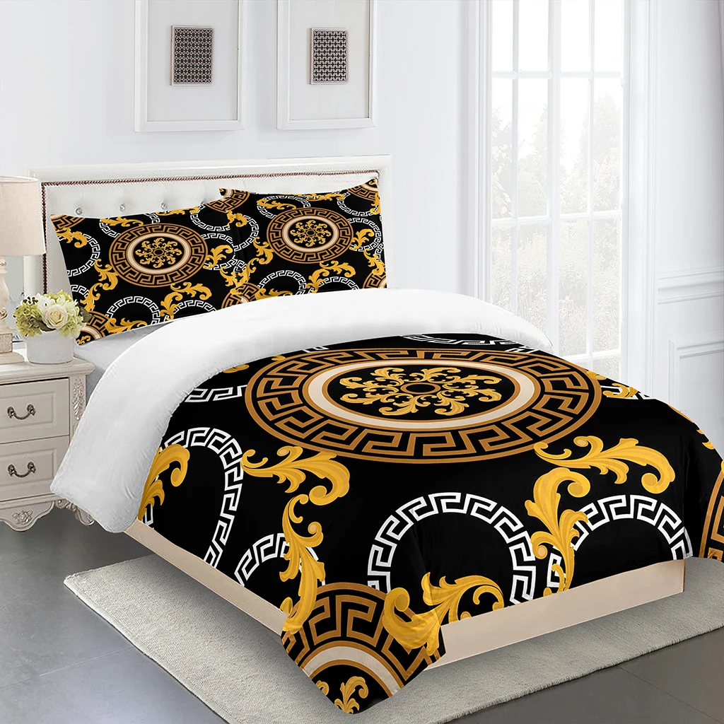 

Luxury Abstract Circle Printing King Queen Full Size Duvet&Quilt Cover Pillow Case Bedding Linen Set Bedspread200x200 240x220