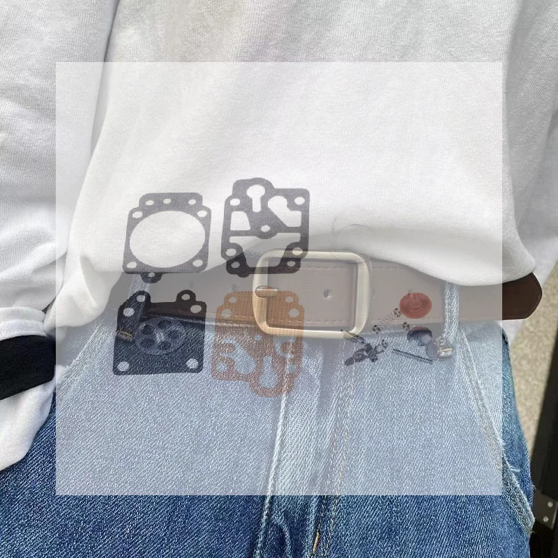 Women PU Leather Belt Scratch-resistant Long Lasting 1PCS Black Brown Casual Waistband for Jeans Outdoor Picnic Wear