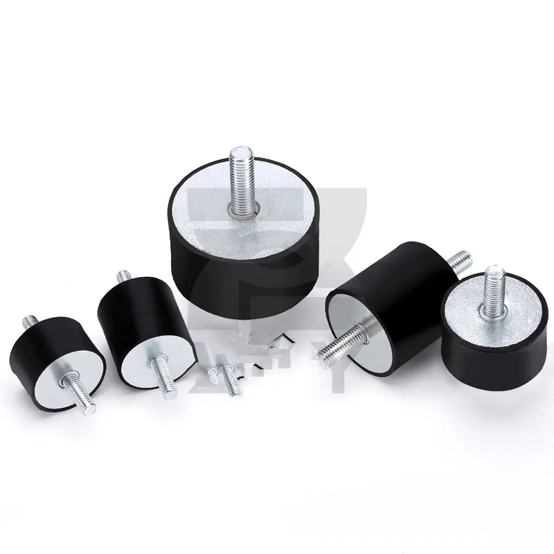 2PCS M3/M4/M5M6 Rubber Steel Mounts Anti Vibration Shock Damper for Air Compressors Water Pump Welding Machine
