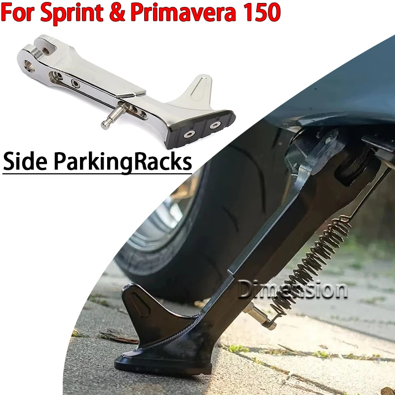 

Motorcycle For Vespa Primavera PRIMAVERA 150 SPRINT Sprint 150 Kickstand Side Stand Holder Parking Rack Support Foot Sidestand