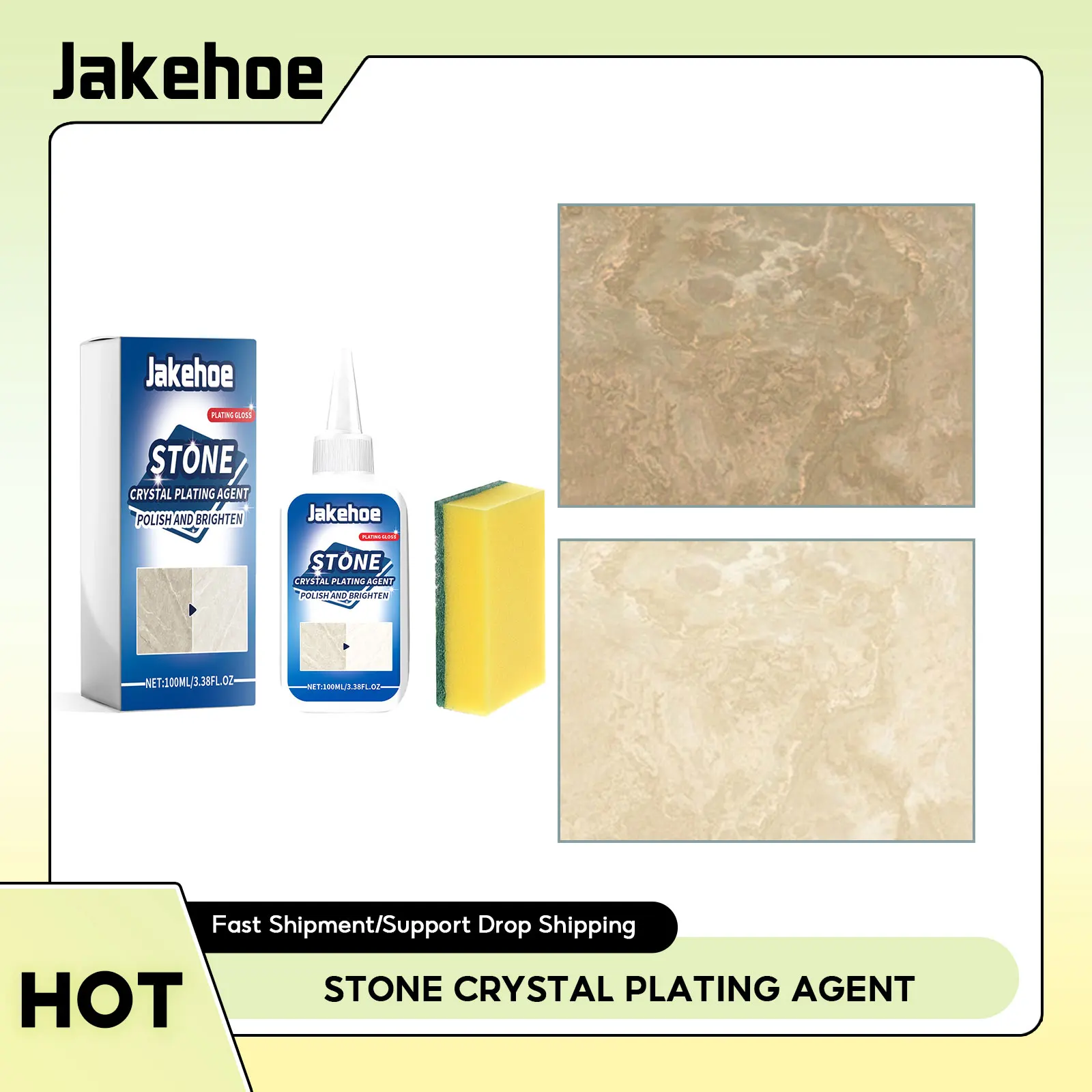 Stone Crystal Plating Agent Stonework Polishing Coating Agent Marble Tile Anti-Corrosion Scratches Repair Refurbishment Liquid