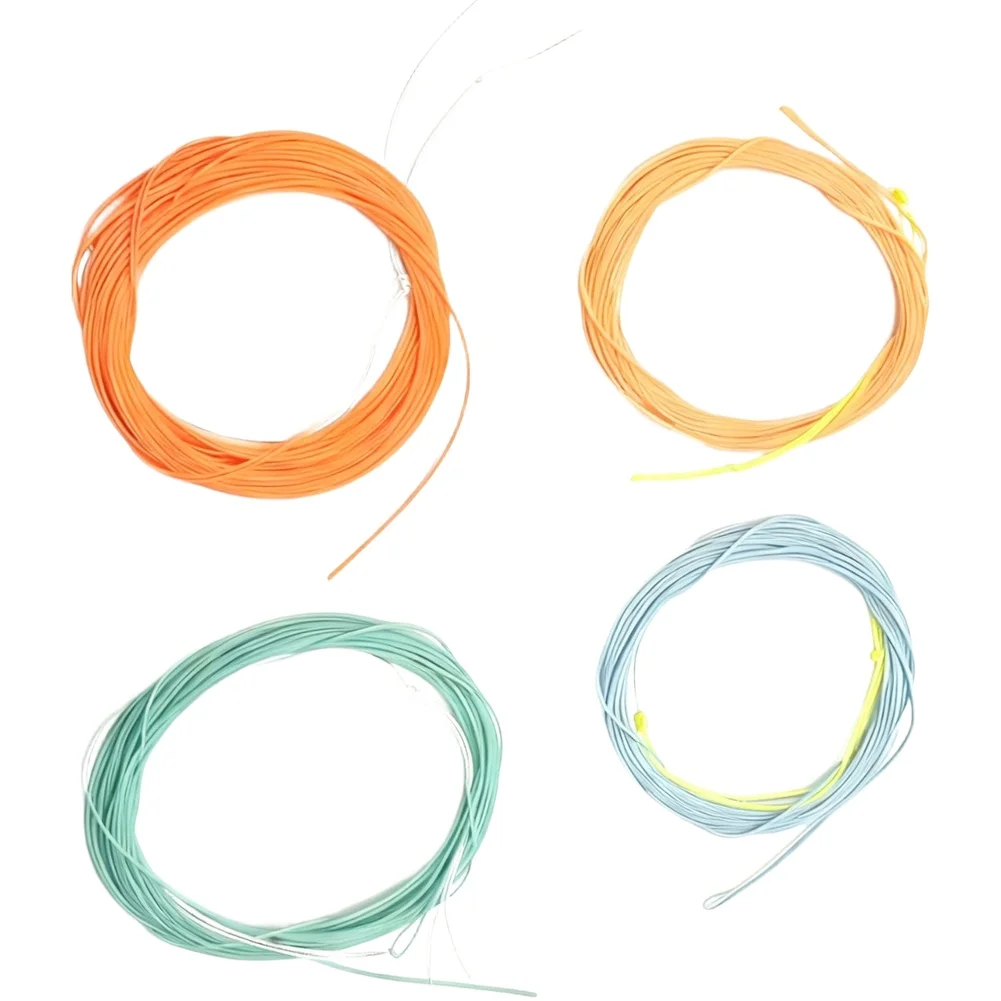 Línea de pesca con mosca flotante de 13 pies, línea cónica de Pvc Tenkara, línea de pesca con mosca con bucles soldados, accesorios de pesca