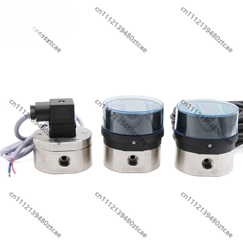 Stainless Steel Oval Gear Flow Meter RS485 ZJ-LCD-BT01ZATS-1/4, Rechargeable Battery, DN8-25, for Water, Oil