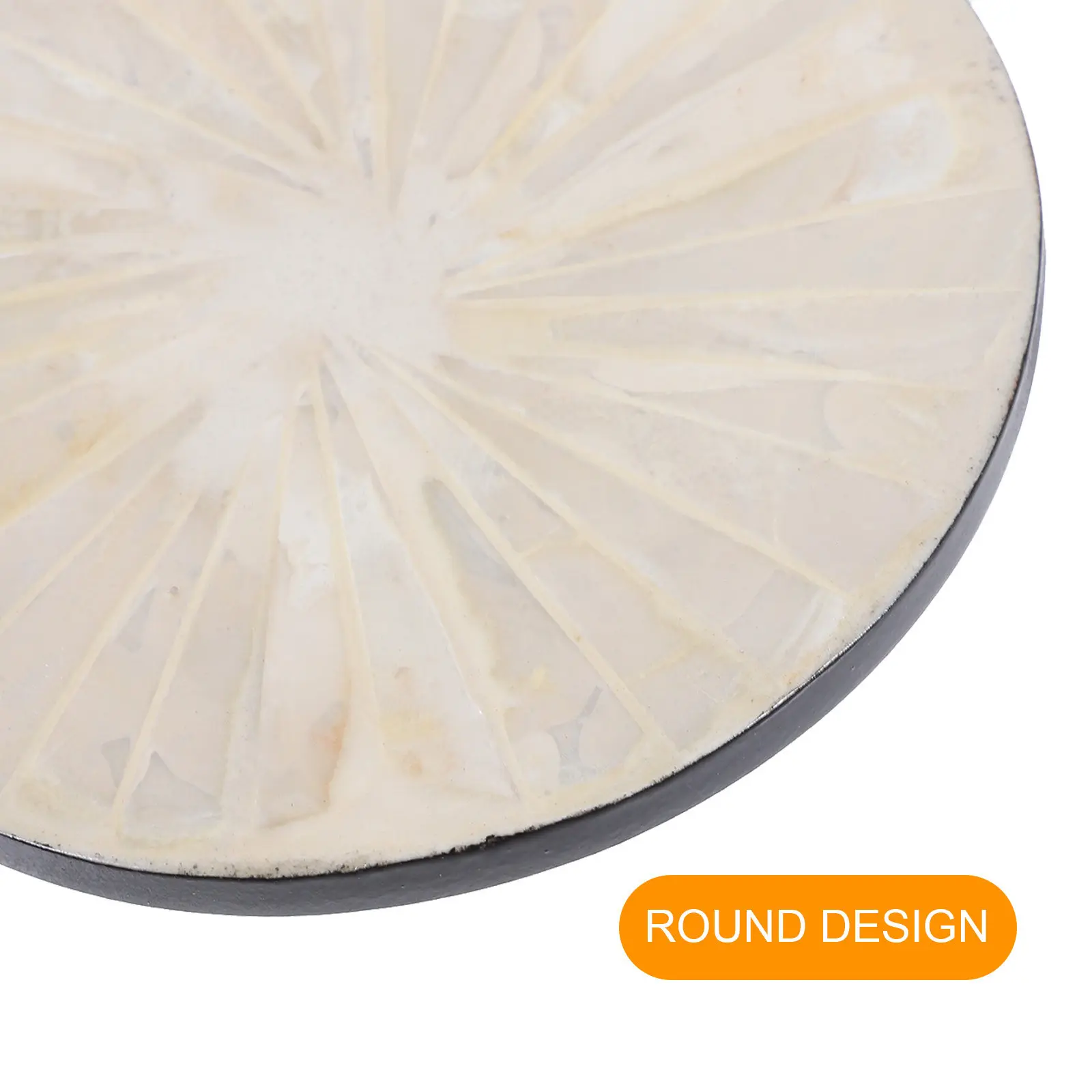 Round Shell Coaster Made from Natural Shells Heat Insulating Drink Mat for Cups Mugs Elegant Coastal Decor Kitchen Living Room