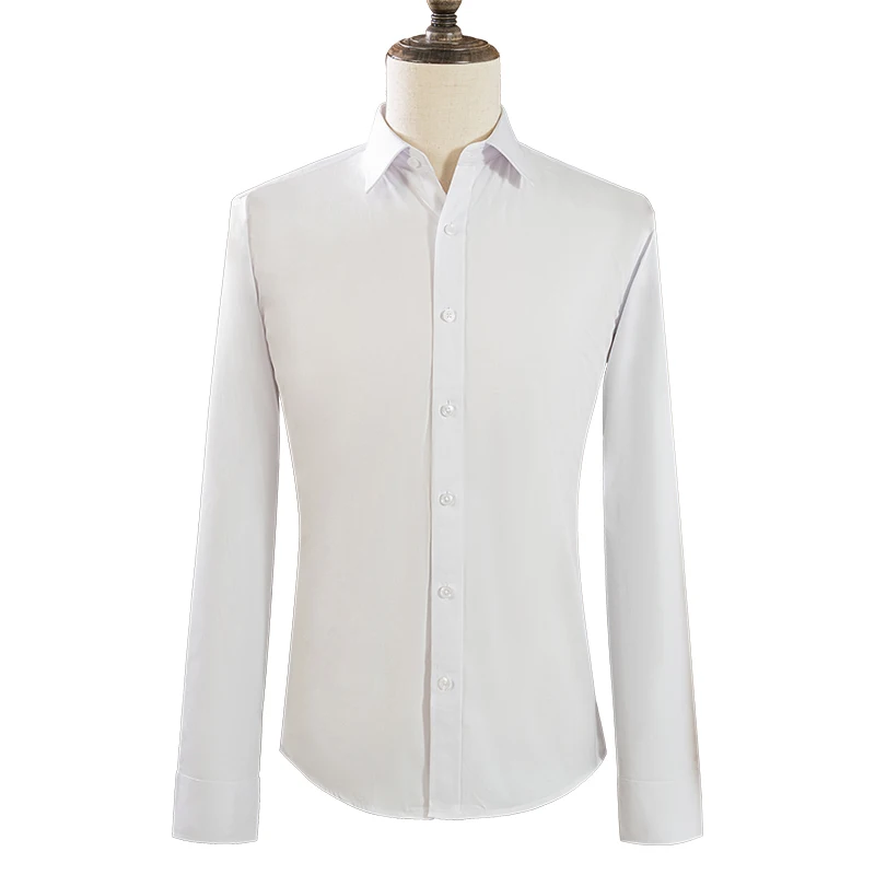 Chemises pour hommes chemises habillées à manches longues pour coupe ajustée Camisa chemisier d'affa