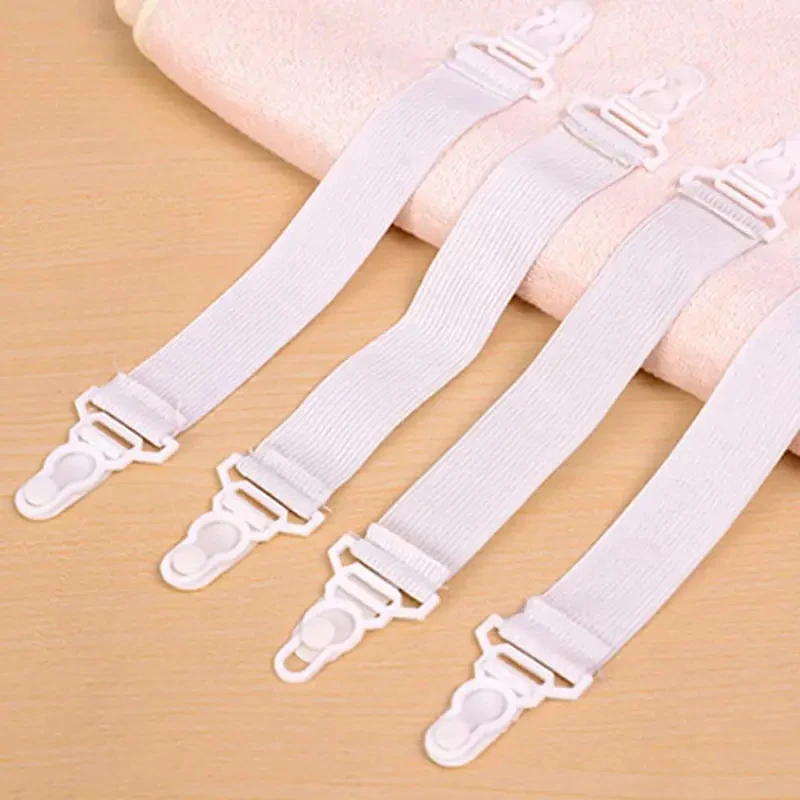 4/8/12/24Pcs Bed Sheet Mattress Cover Blankets Home Grippers Clip Holder Fasteners Clip Adjustable Elastic Suspenders Strap