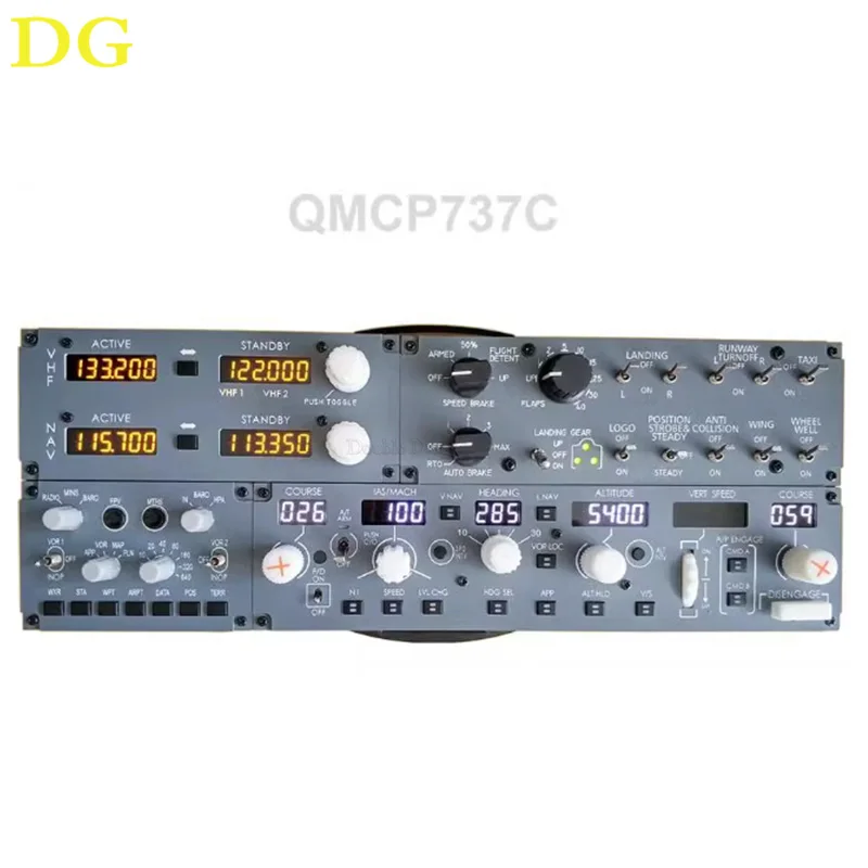 QMCP737C Boeing B737 MCP Simulator Accessory for Common Function Combination Panel Game Controller Designed for X-plane Zibo737