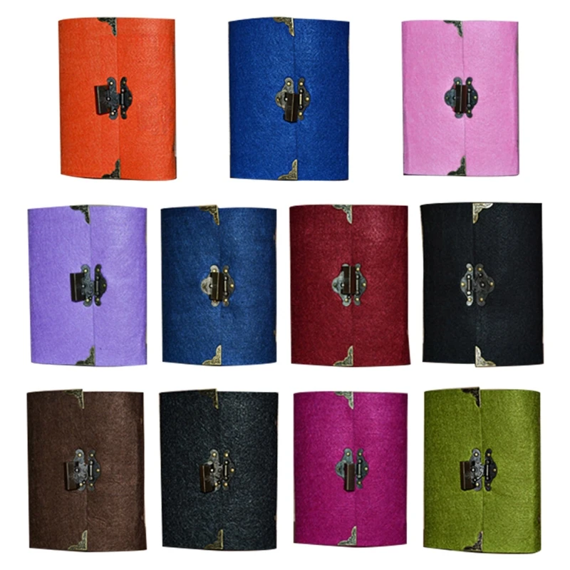 

Дорожный блокнот в стиле ретро с замком для ключей, дневник-планировщик, блокнот из крафт-бумаги