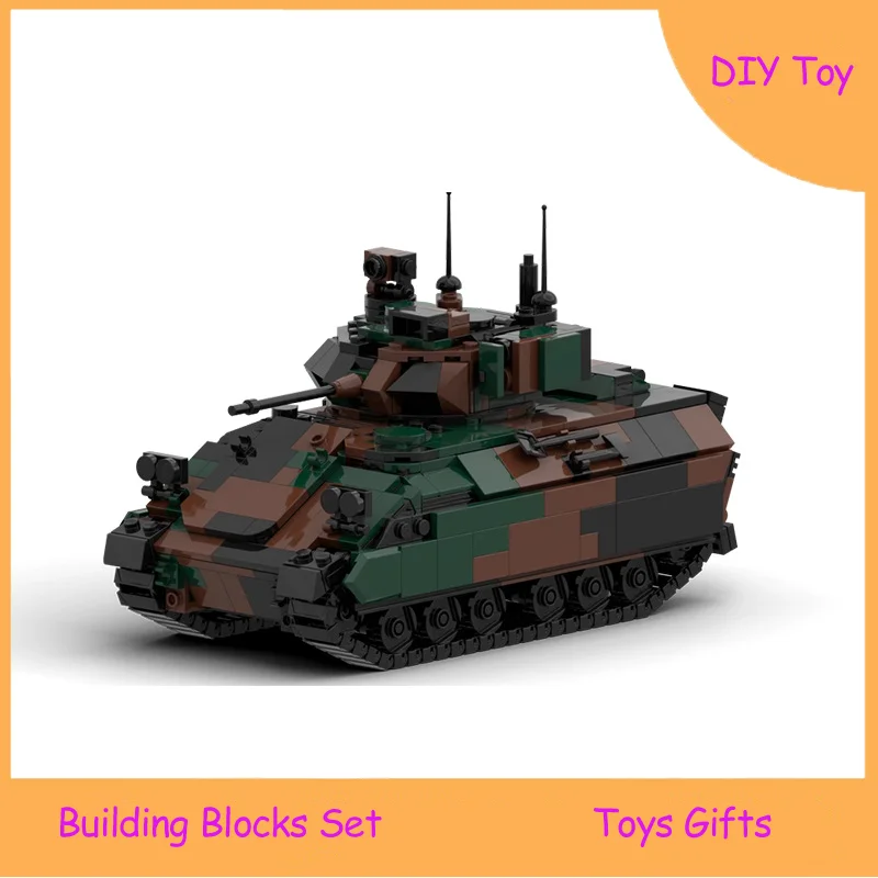 MOC Tank Building Blocks Mecha Toy Creative Construction Blocks Set for Boys DIY Toy Birthday Gifts