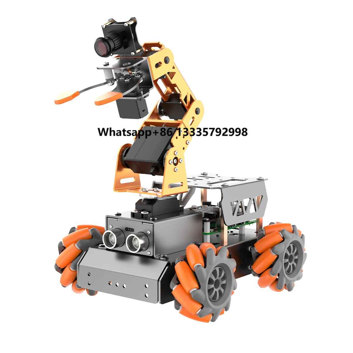 

Hiwonder MasterPi AI Vision Robot Arm with Mecanum Wheels Car Support Obstacle Avoidance,Sorting,OpenCV for Raspberry Pi 5