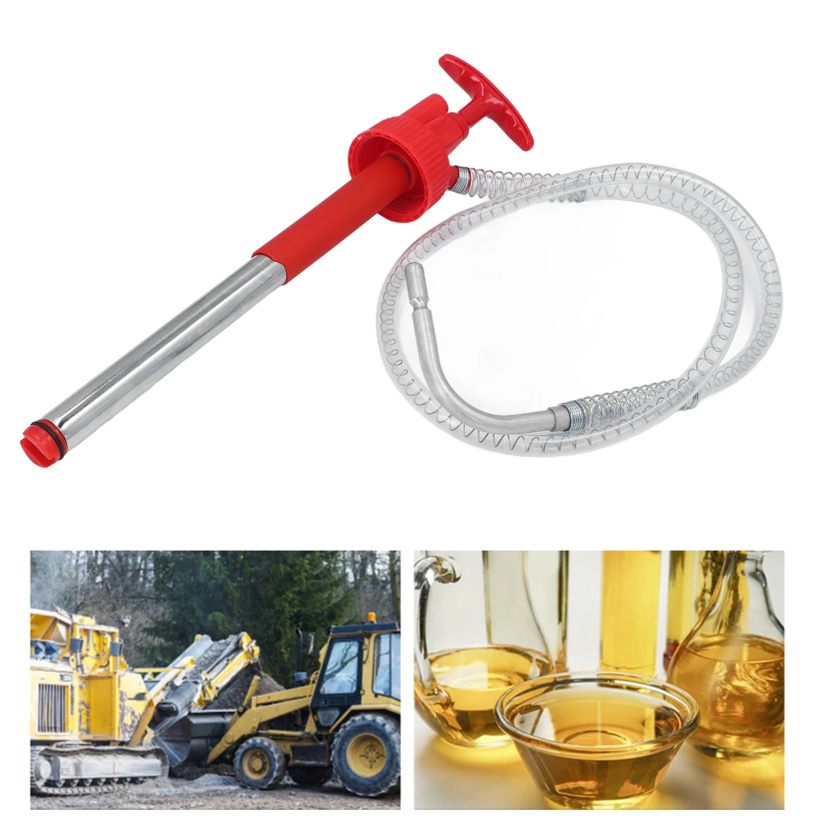 Portable Transfer Pump Leakage Proof Portable Manual Vertical Oil  Pump for 20L  Portable Transfer Pump