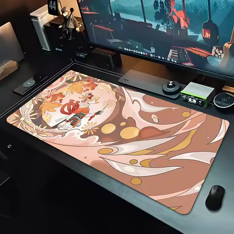 Mousepad Genshin Impact Yoimiya Anime Gaming Mouse Mat Office Gamer Computer Mouse Pad HD Print Big Desk Mat PC carpet Mousepad