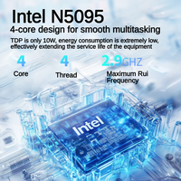 Intel Lenovo Eco-brand U35 Mini Host Desktop Business Powerful core Mini pc Windows 11 Office Computer (N5095 8G 256G SSD)
