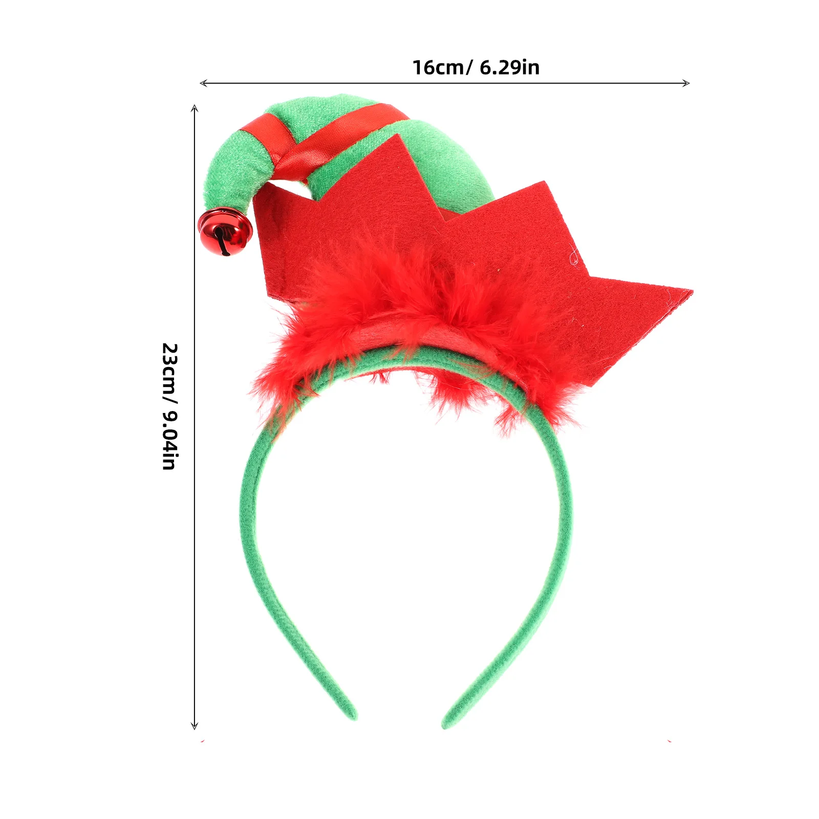 

Christmas Headband Large Size Soft Hair Hoop For Kids Adults Holiday Party Masquerade Prom Cosplay Costume Accessory