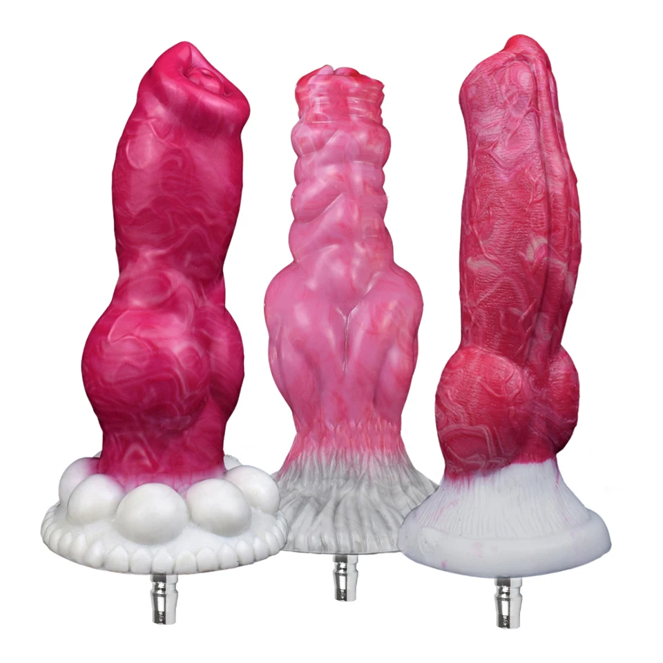 ROUGH BEAST Silicone Animal Dildo for Vac-U-Lock Sex Machine Simulation Fake Penis Female Masturbation Sex Dildo Attachments